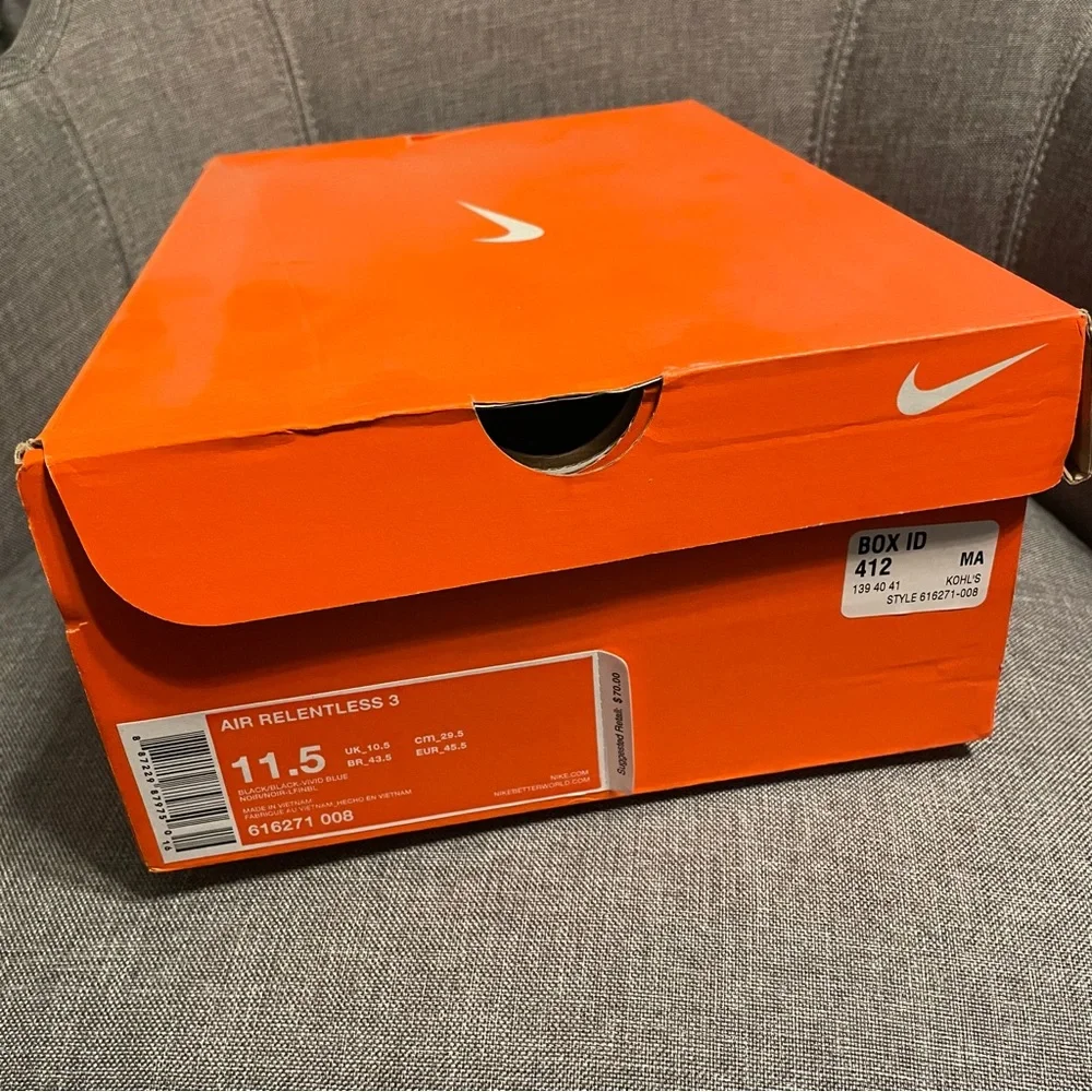 Nike Air Relentless 3 Men’s 11.5 Vivid Blue - Picture 5 of 5